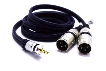 КАБЕЛЬ 2X XLR JACK 3,5 AUX 10 м MK32 VITALCO