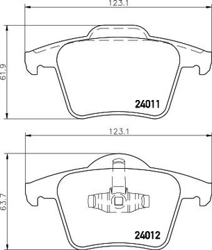 ДИСКИ BREMBO, КОЛОДКИ + ПРУЖИНЫ, ЗАДНИЕ VOLVO XC90 + пружина.