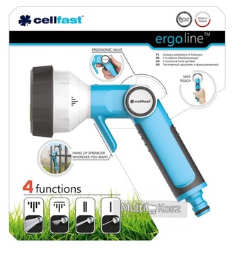 CELLFAST ERGO Спринклерный пистолет, 4 функции 53-340