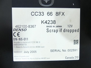 фото thumb №3, Mazda 3 bk 03-09 зчитувач dvd 462100-8367 cc33668fx