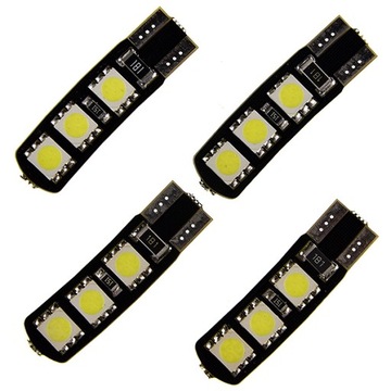 W5W T10 СВЕТОДИОДНАЯ ЛАМПОЧКА 6 SMD 5050 CANBUS SKATE