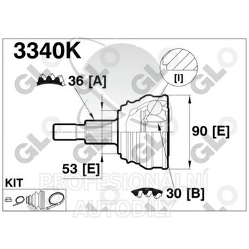 НАРУЖНЫЙ ШРУС VW GOLF IV BORA 1.8 1.9TDI 2.0 AUDI A3 8L TT 30X36