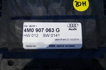 AUDI Q7 4M 15R ПУЛЬТ УПРАВЛЕНИЯ БОРДНЕТЦ 4M0907063G