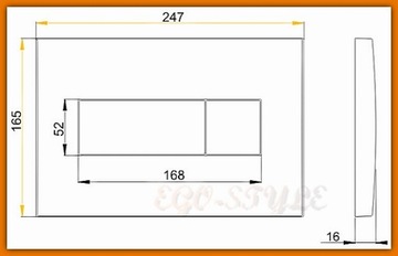 Кнопка смыва для унитаза AlcaPLAST Chrome M371 DELFIN