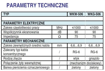 УГЛОВОЙ АНТЕНННЫЙ РАЗЪЕМ С ВНЕШНЕЙ ВНУТРЕННЕЙ СИСТЕМОЙ Telkom TELMOR WKW 506