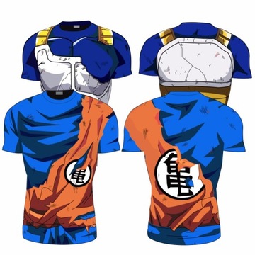 KOSZULKA T-SHIRT DRAGON BALL GOKU VEGETA ZBROJA