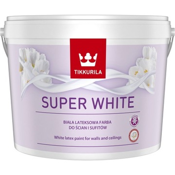 Краска латексная Tikkurila Super White Белая 10л