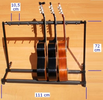 ПОДСТАВКА ДЛЯ 7 ГИТАР ПОДСТАВКА ДЛЯ ГИТАРЫ - СКЛАДНАЯ МЕТАЛЛ