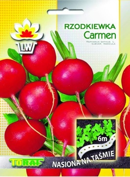 Семена редиса Кармен на ленте ПНОС 6м.
