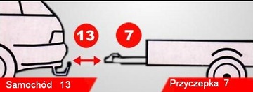 ПЕРЕХОДНИК 13/7 РАЗЪЕМЫ ПРИЦЕПА