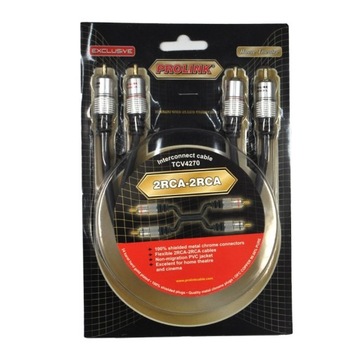 Kabel przewód 2RCA-2RCA Prolink Exclusive 1,8m