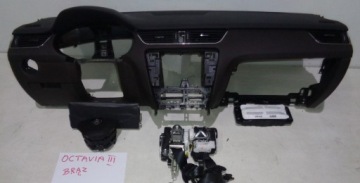 фото thumb №1, Skoda octavia iii 3 приборная панель коричневый консоль подушка безопасности ремни