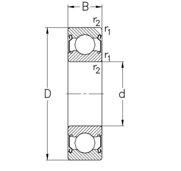 Подшипник шариковый 6000 ZZ NKE 10x26x8 2Z