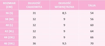 KRÓTKIE DAMSKIE SPODENKI BAWEŁNIANE SZORTY PSL5 XL