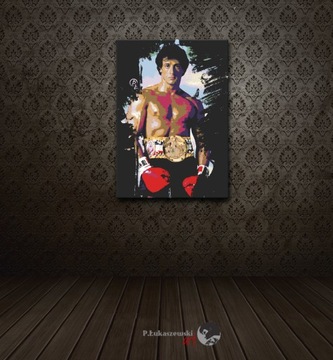 Rocky Balboa - OBRAZ 30x20 canvas Stallone plakat