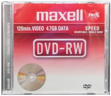 Диски DVD-RW перезаписываемые шт. 25 MAXELL