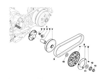 ВАРИАНТ ШАЙБА ПРОТИВНОЙ ПЛАТЫ APRILIA PIAGGIO X XEVO VESPA GTS 125 200