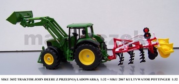 Трактор SIKU 3652 John Deere с погрузчиком 1:32