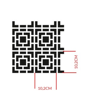 Поделка из рисовой бумаги - Трафарет для рисования 30x35см