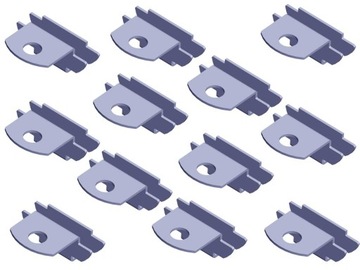 КРЕПЛЕНИЯ ОДНОСТОРОННИЕ ДЛЯ ПОЛОЧНОГО КРОНШТЕЙНА U, 12 ШТ.