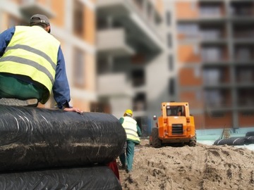 Geowłóknina PES500C GRUBA pod basen 6x5m od AJJ_pl