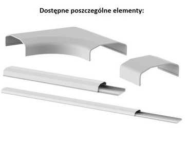 Крышка кабеля 750x60x20 БЕЛАЯ Защитная лента 75 см, открывающаяся