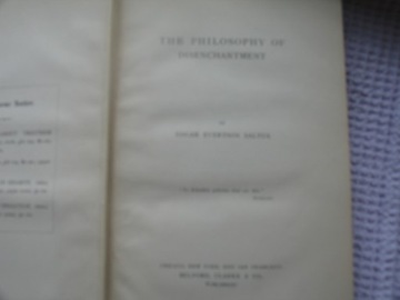 Saltus The philosophy of disenchantment