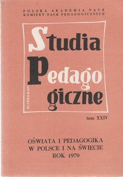 OŚWIATA I PEDAGOGIKA W POLSCE I ŚWIECIE ROK 1970