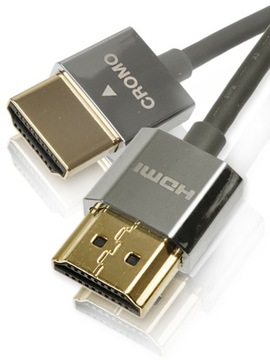 Линди 41675 HDMI 2.0 Slim High Speed ​​Ethernet, Cromo - 3M