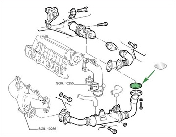 Заглушка EGR 1.9 JTD 8V 2.4 16V FIAT ALFA ROMEO