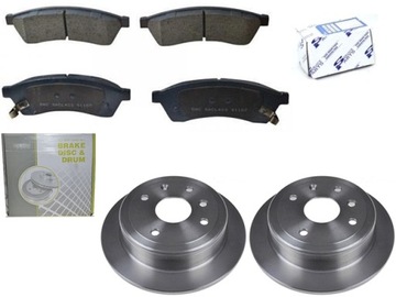 фото thumb №1, Гальмівні диски + гальмівні колодки гальмівні задня chevrolet evanda