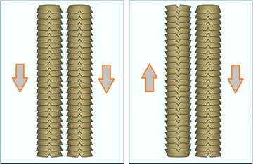 NANORINGI WŁOSY NATURALNE NANO RINGI PASEMKA 40 CM bardzo ciemny brąz 1B