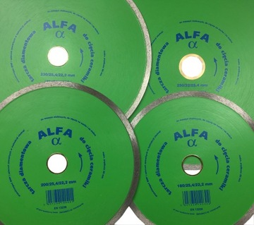 ALFA TARCZA DIAMENTOWA 180/25,4/22,2 MM CERAMIKA