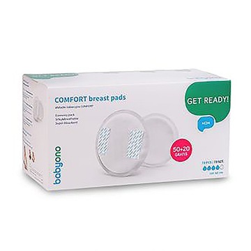 Babyono Comfort Get Ready 50+20 прокладок для грудного вскармливания