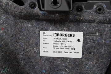 фото thumb №6, Оббивка двері задня ліва vw arteon nowa шкіра beż