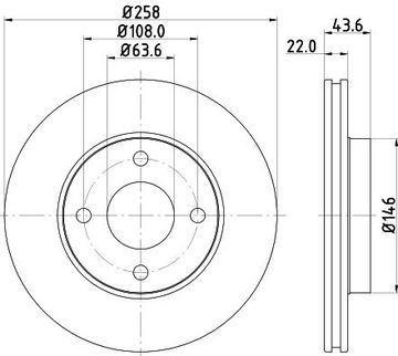 ПЕРЕДНИЕ ДИСКИ, КОЛОДКИ, FORD FIESTA V MK5 FUSION 2002-