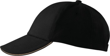 Malfini 6p 306 Baseball Cap высококачественные 6 панелей черные