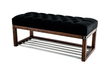 105 Производитель Черная стеганая скамья EMRA WOOD