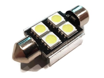 ЛАМПОЧКА 4 LED 5050 SMD ТРУБА 36мм C5W C10W CANBUS