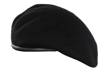 Beret Wojskowy Tłoczony z Orłem - MW, Wojska Pancerne, Zmech Czarny 60