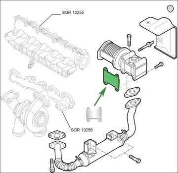 Заглушка EGR 1.9JTD ALFA ROMEO FIAT 1.9CDTi OPEL