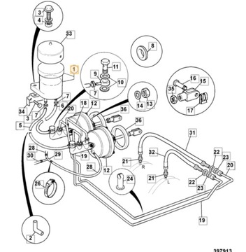 Бачок тормозной жидкости JCB 3CX 4CX 126/00200