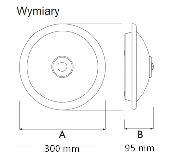 Oprawa plafon z czujnikiem ruchu 360st DO LED 2x10