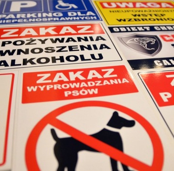 REGULAMIN PARKU park obszar tablica 60x50 szyld znak tabliczka PCV