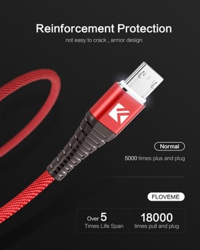 Кабель Кабель Micro USB с подсветкой, 1 м, черный