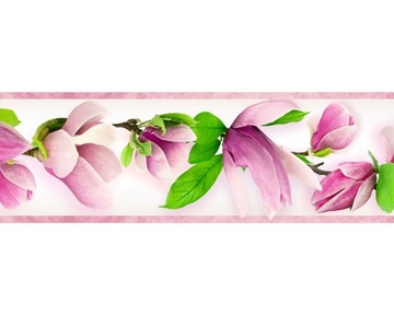 Pas dekoracyjny ozdobny na ścianę Deco Border 83 kwiaty magnolia