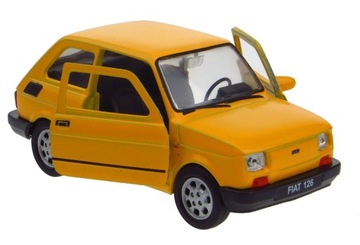 FIAT 126 P WELLY METAL МОДЕЛЬ 1:32-39 ЖЕЛТЫЙ