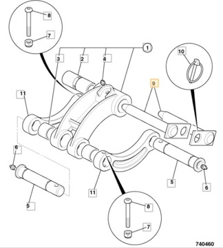 ШТИФТ КОВША 25мм MINI JCB 801 802 911/23900