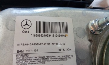 фото thumb №5, Mercedes gle 166 gle 292 подушка безпеки набір 0008603200