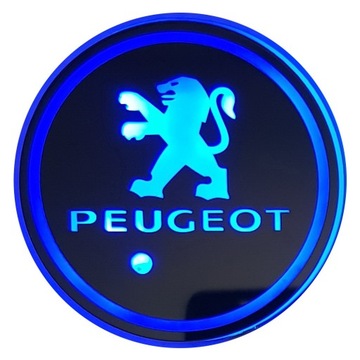 СВЕТОДИОДНЫЕ ПОДСВЕТКИ ЛОГОТИПА PEUGEOT PAD RGB ПРОЕКТОР